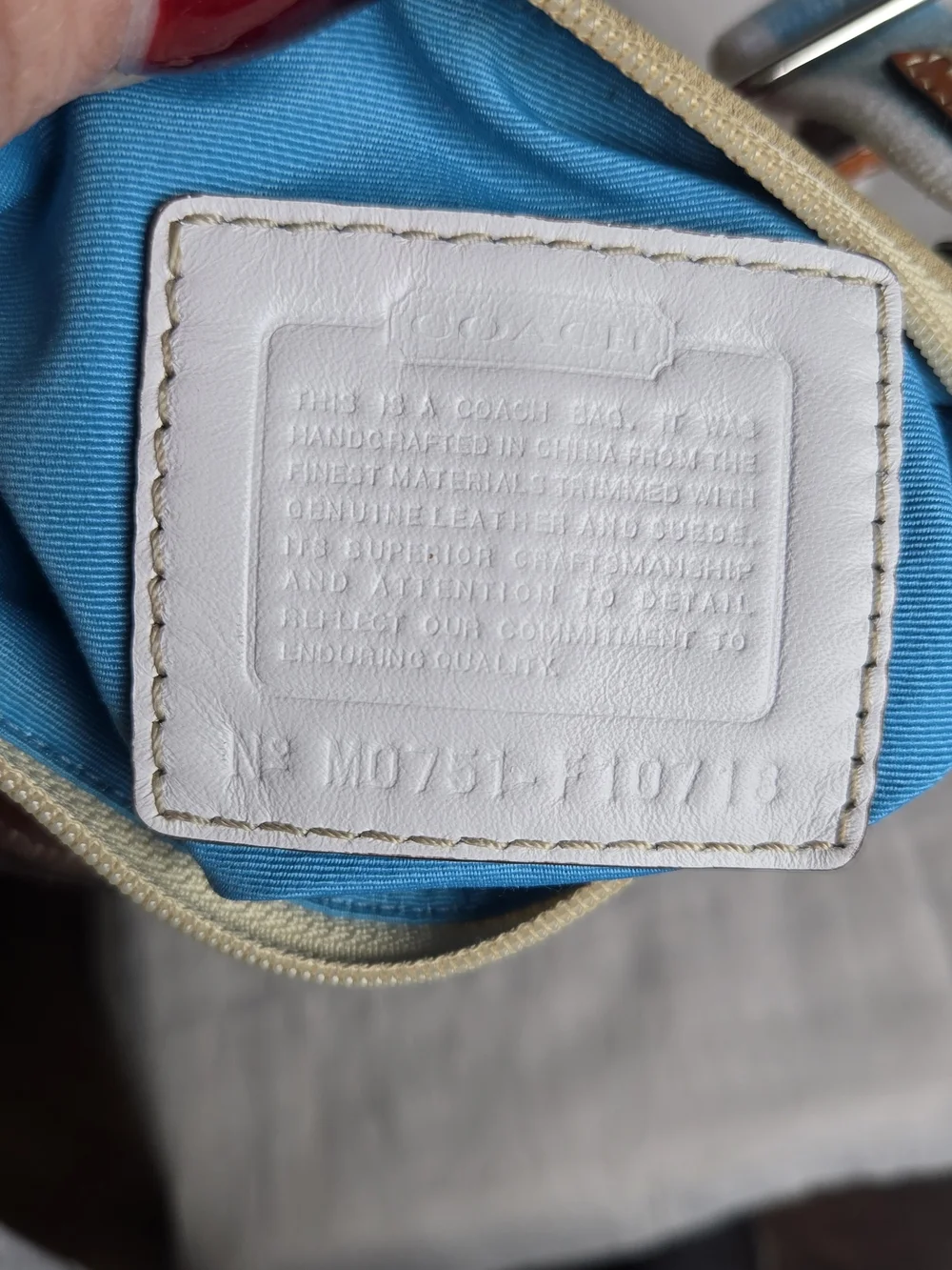 Coach Hampton Watercolor Stripe Crossbody Bag - Picture 10 of 10